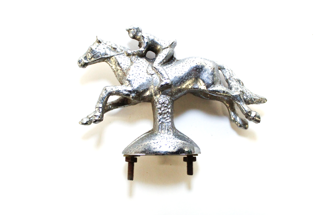 Horse Jockey Hood Ornament EBTH